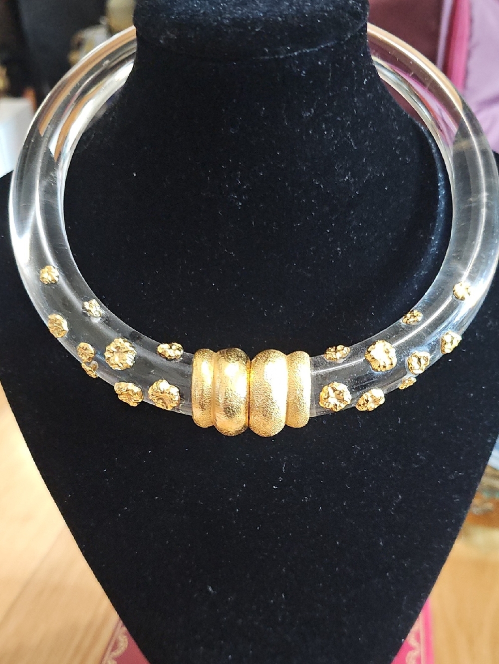 Inna Cytrine Lucite Choker Neckace